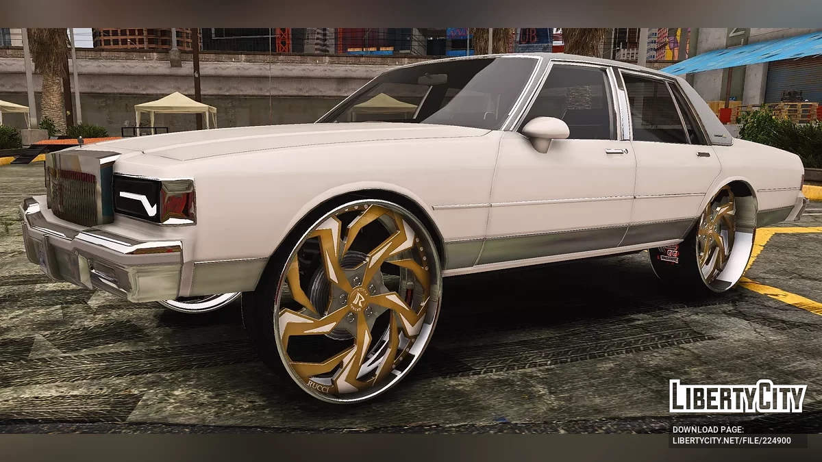 Custom Tuned Chevrolet Caprice Classic On Gold Rucci Forged Wheels / GTA 5