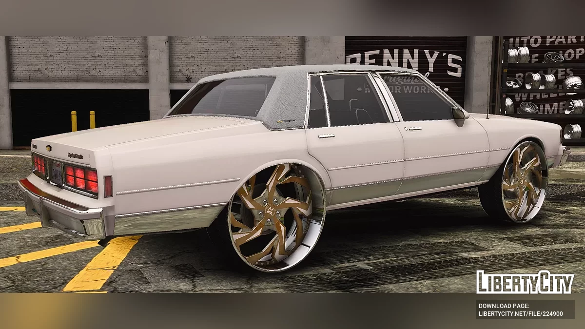 Custom Tuned Chevrolet Caprice Classic On Gold Rucci Forged Wheels / GTA 5