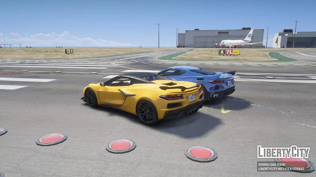 Chevrolet Corvette Z06 Convertible & Pandem Corvette C8 Rocket Bunny Bundle v1.0 / GTA 5
