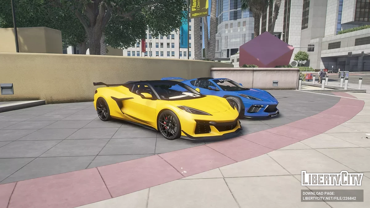 Chevrolet Corvette Z06 Convertible & Pandem Corvette C8 Rocket Bunny Bundle v1.0 / GTA 5