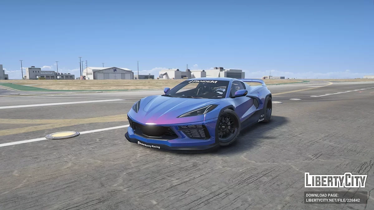 Chevrolet Corvette Z06 Convertible & Pandem Corvette C8 Rocket Bunny Bundle v1.0 / GTA 5