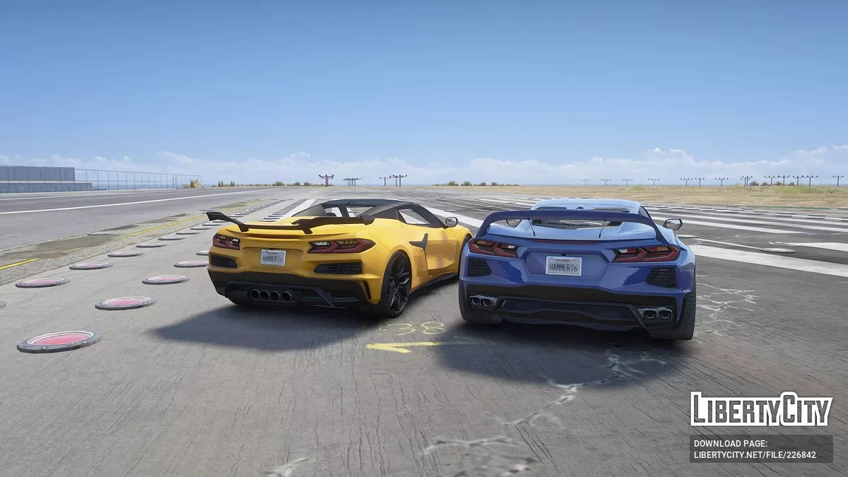 Chevrolet Corvette Z06 Convertible & Pandem Corvette C8 Rocket Bunny Bundle v1.0 / GTA 5