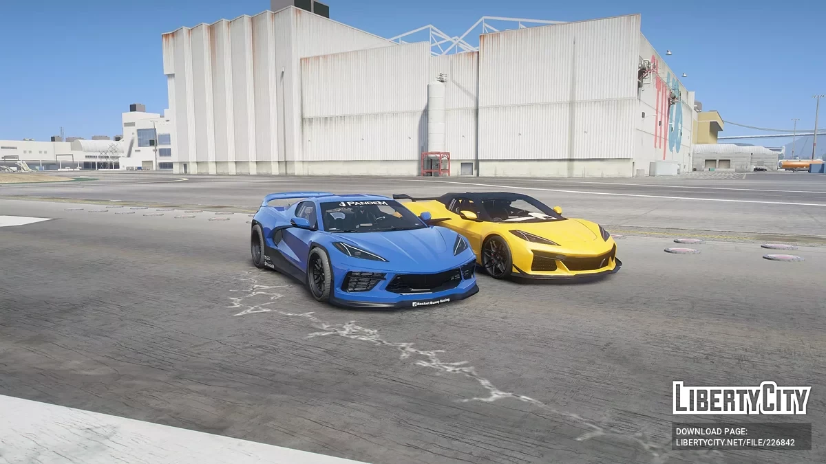 Chevrolet Corvette Z06 Convertible & Pandem Corvette C8 Rocket Bunny Bundle v1.0 / GTA 5