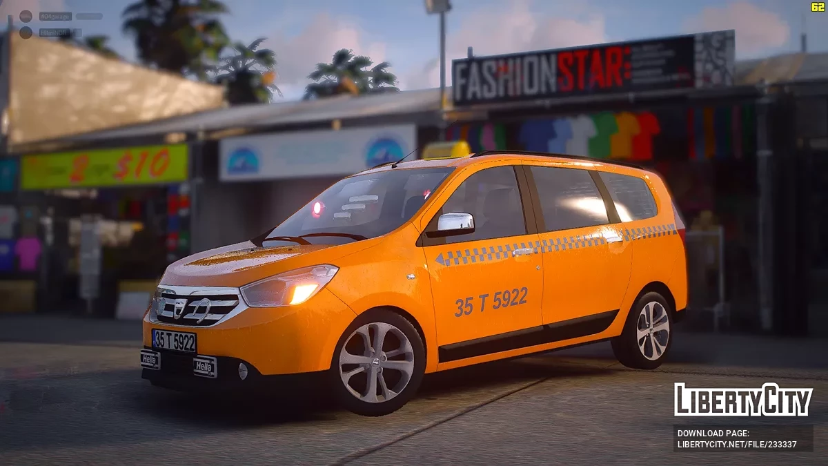 Dacia Lodgy Etiket Taksi / GTA 5