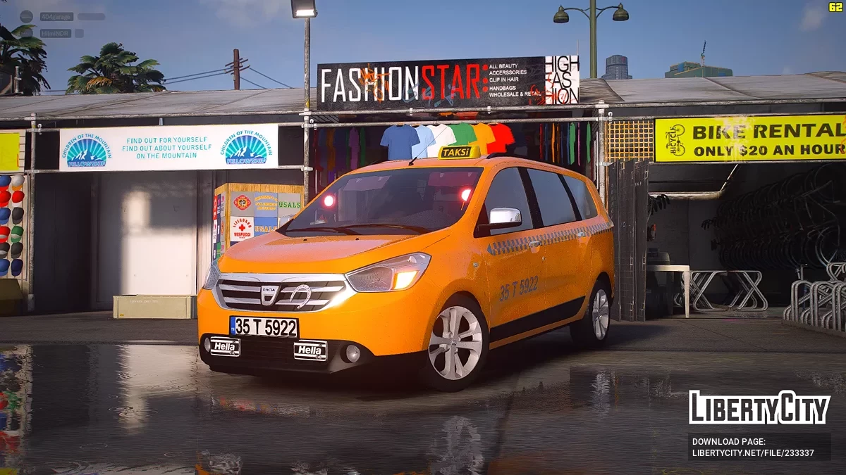 Dacia Lodgy Etiket Taksi / GTA 5