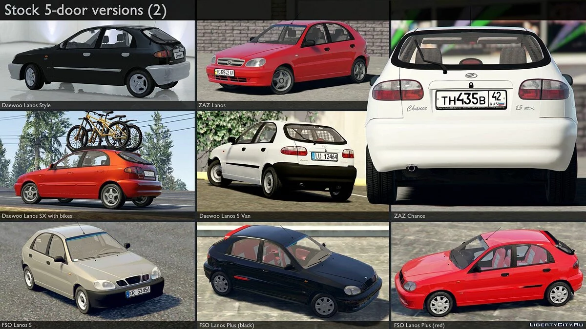 2000 Daewoo Lanos* [Add-On | Tuning | Rims | Liveries | Animated] 1.1 / GTA 5