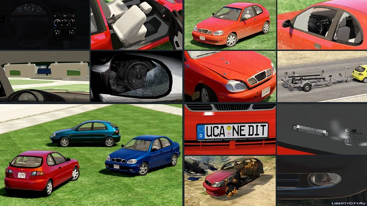 2000 Daewoo Lanos* [Add-On | Tuning | Rims | Liveries | Animated] 1.1 / GTA 5
