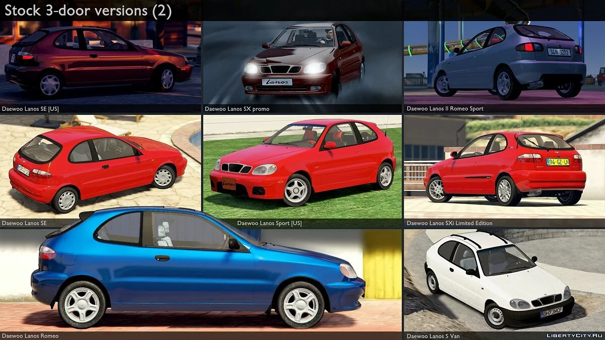 2000 Daewoo Lanos* [Add-On | Tuning | Rims | Liveries | Animated] 1.1 / GTA 5
