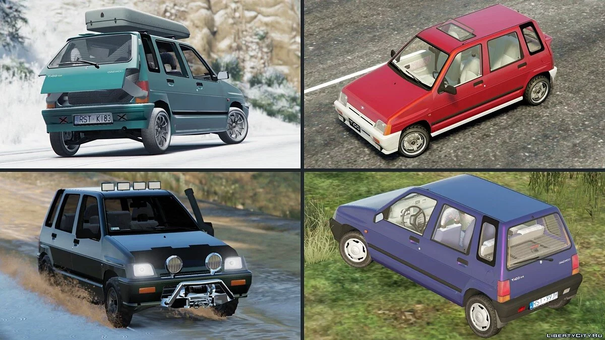 1998 Daewoo-FSO Tico SX [Add-On+Tuning or Replace] v1.1 + 1.2 / GTA 5