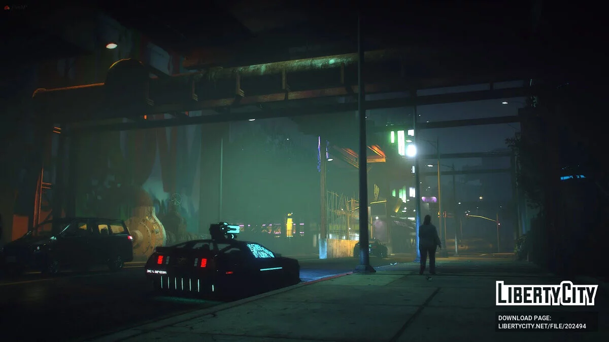 Cyberpunk Delorean DMC-12 v1.3 / GTA 5