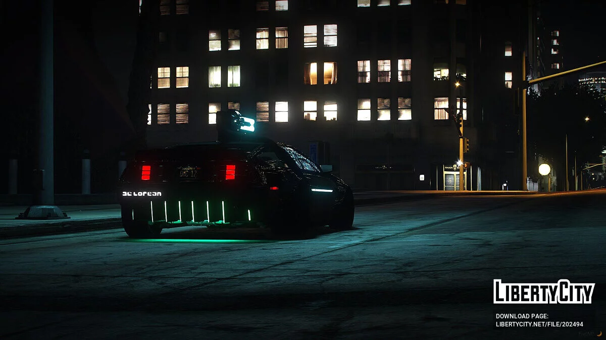 Cyberpunk Delorean DMC-12 v1.3 / GTA 5