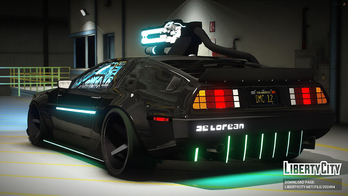 Скачать Cyberpunk Delorean DMC-12 v1.3 для GTA 5