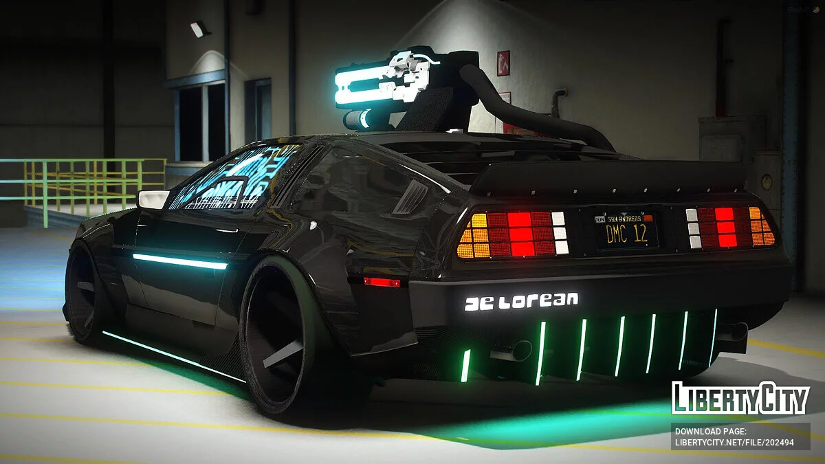 Cyberpunk Delorean DMC-12 v1.3 / GTA 5