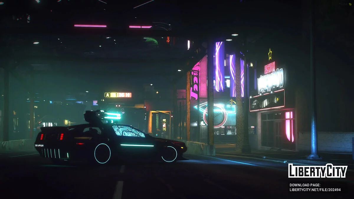 Cyberpunk Delorean DMC-12 v1.3 / GTA 5