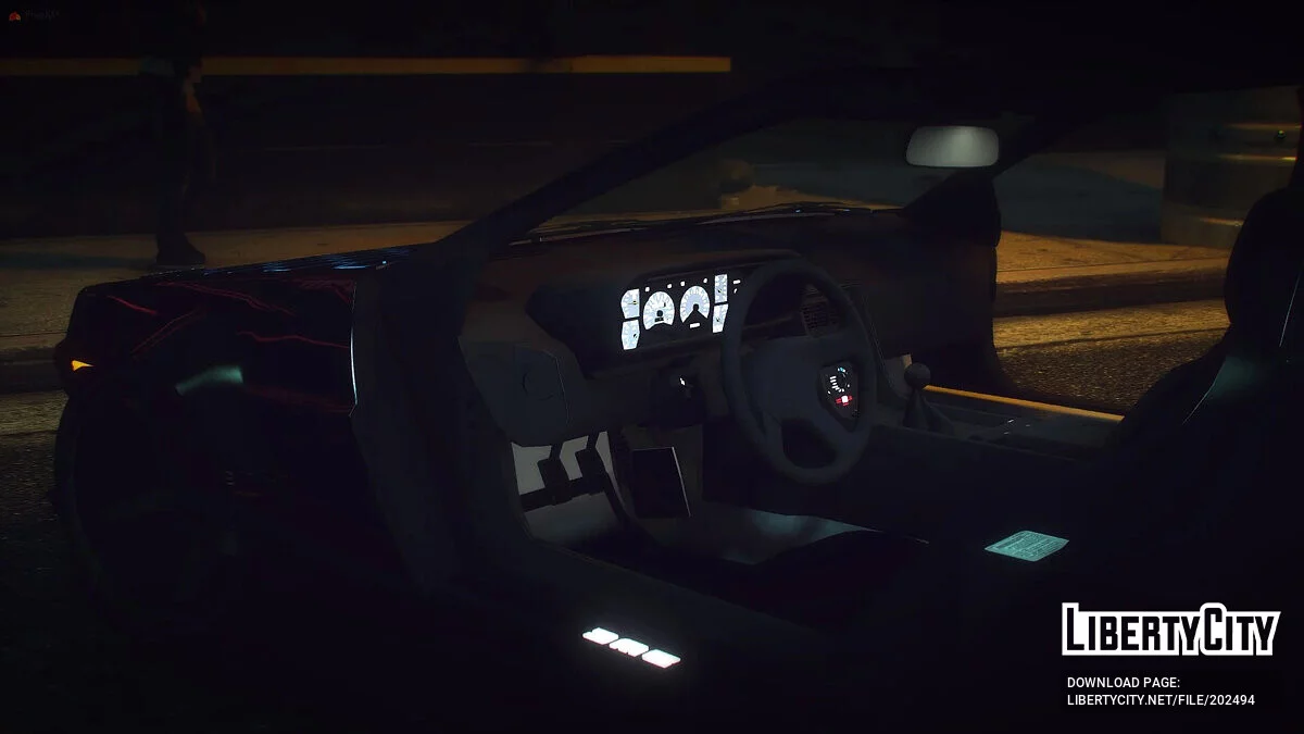 Cyberpunk Delorean DMC-12 v1.3 / GTA 5