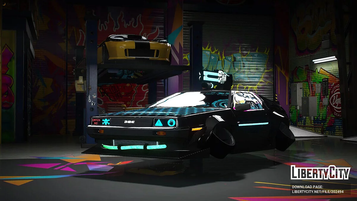 Cyberpunk Delorean DMC-12 v1.3 / GTA 5