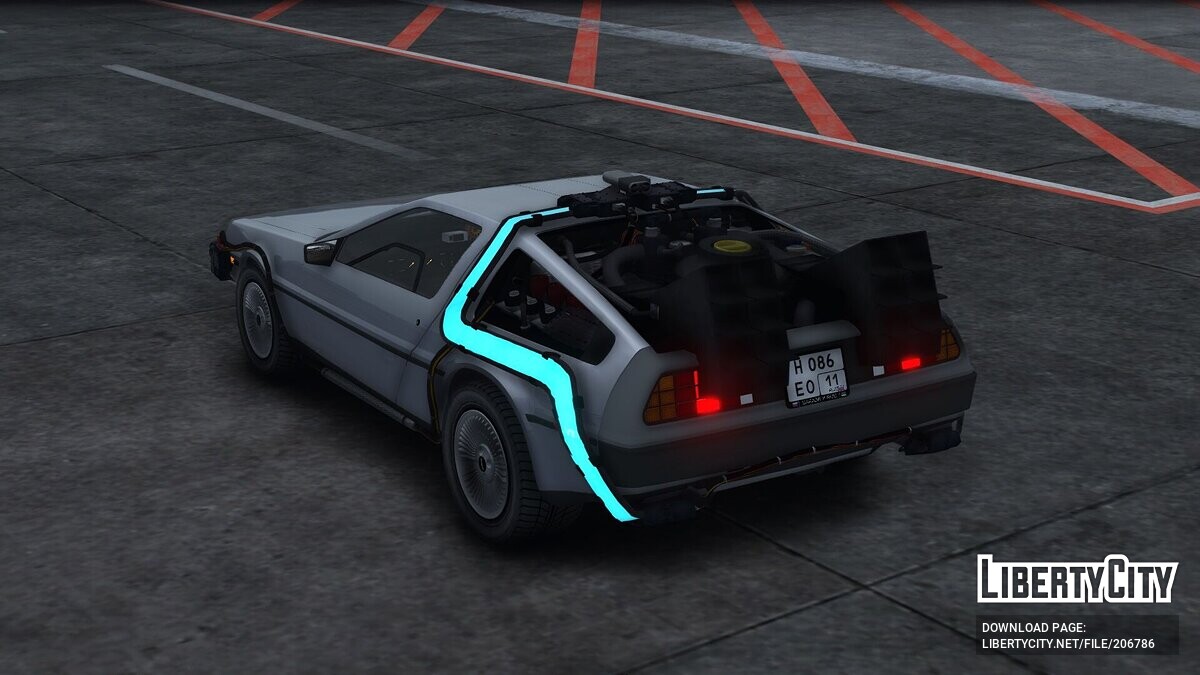 Скачать 1983 DeLorean DMC-12 Back to the Future для GTA 5