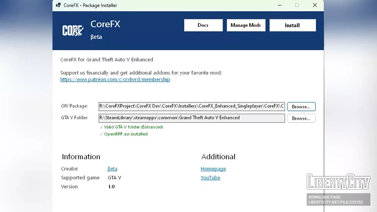 OIV Package Installer / GTA 5