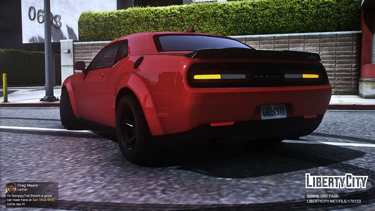 Dodge Challenger SRT Demon 2018 / GTA 5