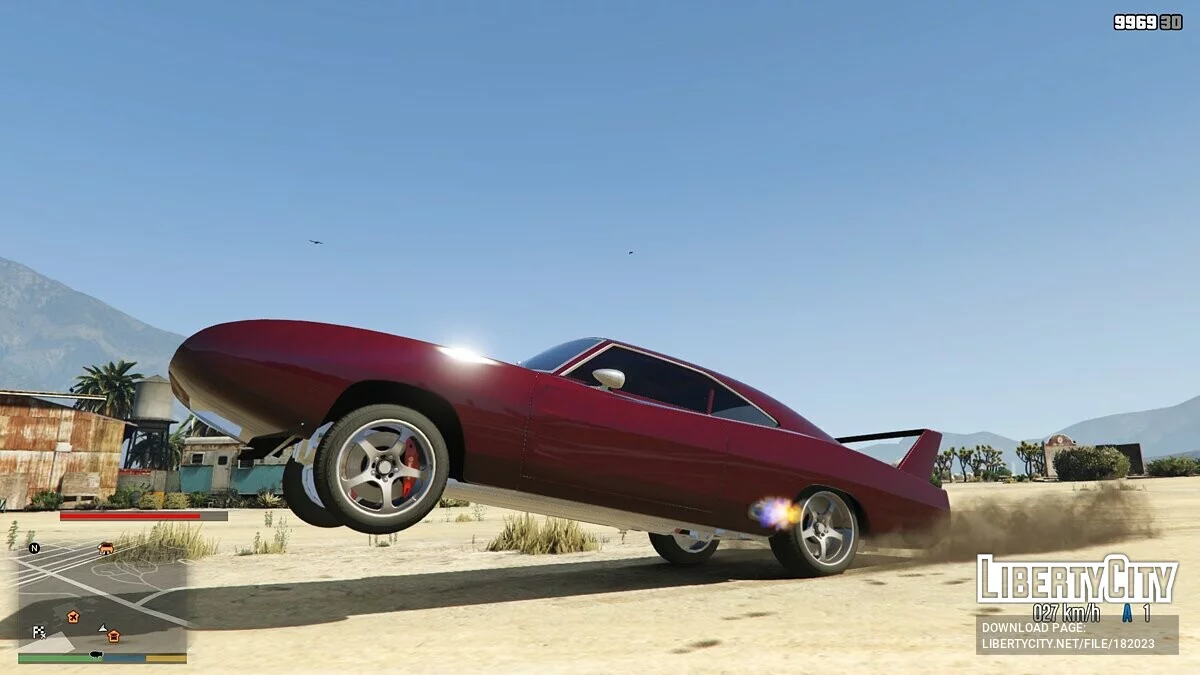 Charger Daytona 69 из Fast and Furious 6 [Add-On | VehFuncs V] 0.4 / GTA 5