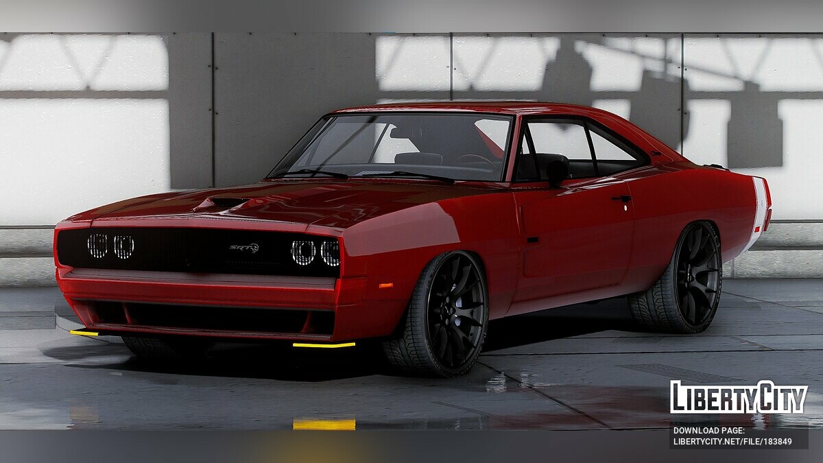 Скачать 1968 Dodge Charger Body Challenger Hellcat для GTA 5