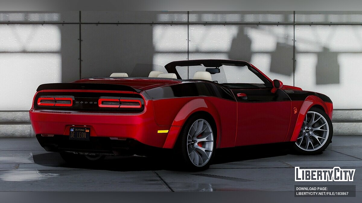 Скачать 2023 Dodge Challenger Convertible Jailbreak Vert для GTA 5