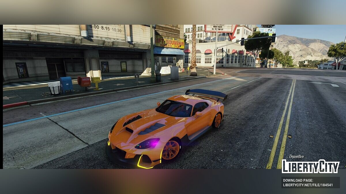 Скачать Dodge Viper Hycade для GTA 5