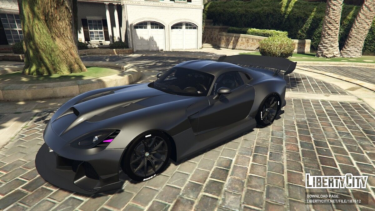 Скачать Dodge Viper SRT MONSTER Widebody Kit для GTA 5