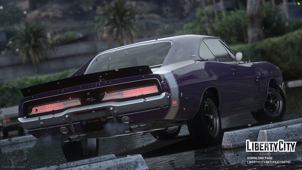 Скачать 1969 Dodge Charger R/T v1.0 для GTA 5