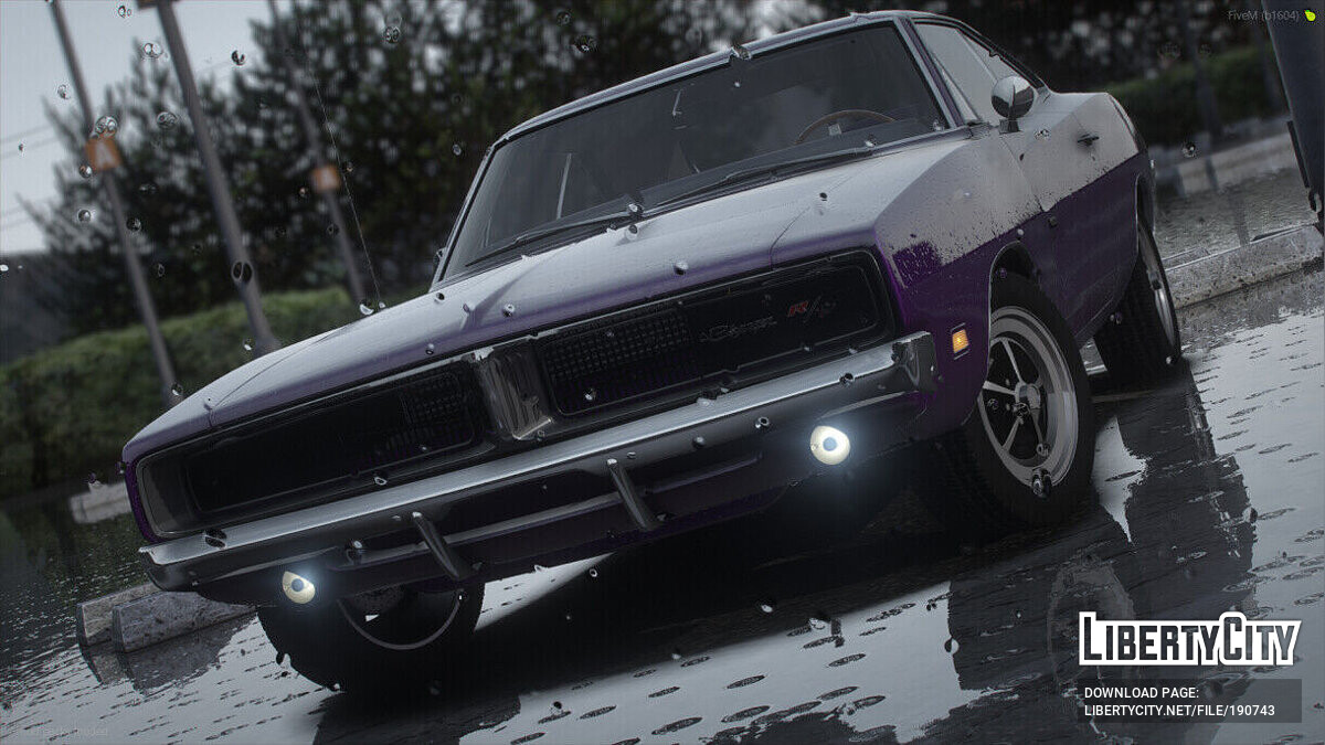 Скачать 1969 Dodge Charger R/T v1.0 для GTA 5