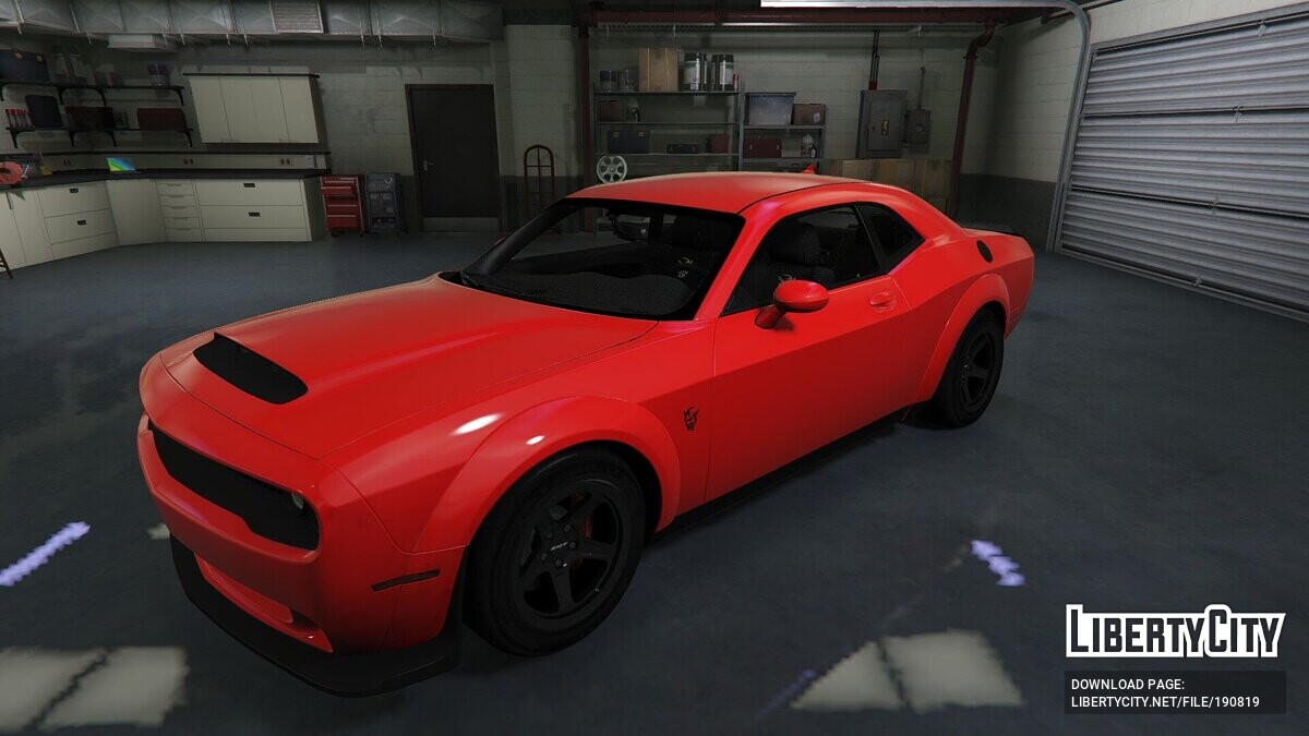 Машина Dodge Dodge Challenger SRT Demon для GTA 5