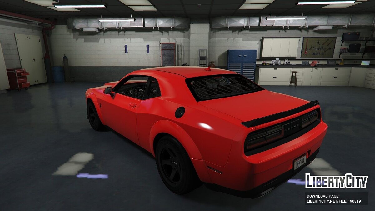 Машина Dodge Dodge Challenger SRT Demon для GTA 5