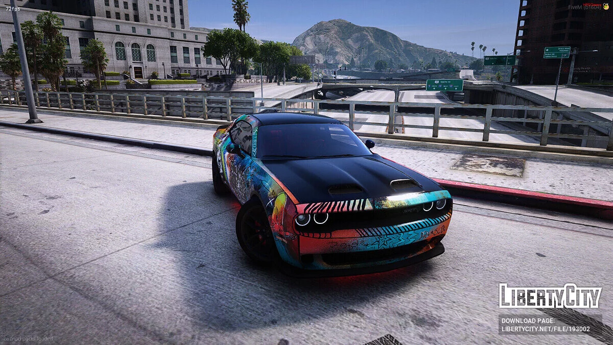 Dodge Charger Crazy Wrapped Hellcat Challenge / GTA 5