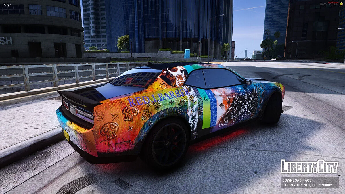 Dodge Charger Crazy Wrapped Hellcat Challenge / GTA 5