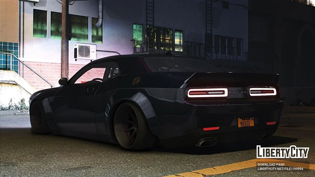 Dodge Challenger WideBody Hellcat / GTA 5