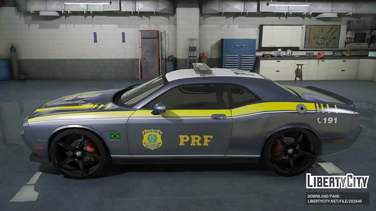 Dodge Challenger R/T Classic 2010 PRF - Policia Rodoviaria Federal / GTA 5