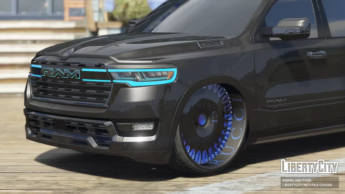 2024 Dodge Ram Blacked Custom With Air Suspension / GTA 5