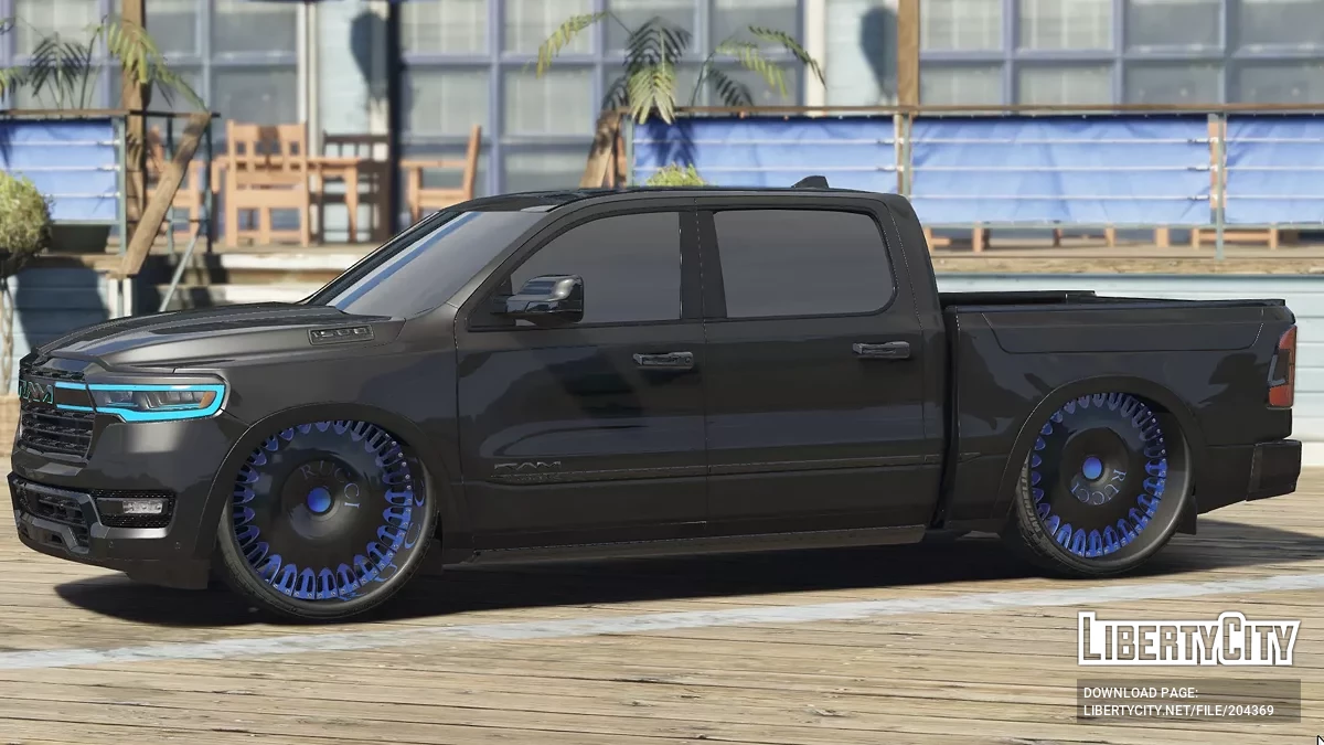 2024 Dodge Ram Blacked Custom With Air Suspension / GTA 5