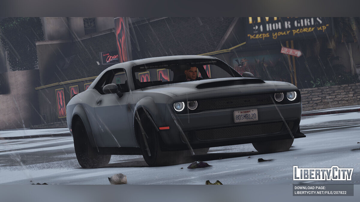 Скачать 2018 Dodge Challenger SRT Demon для GTA 5