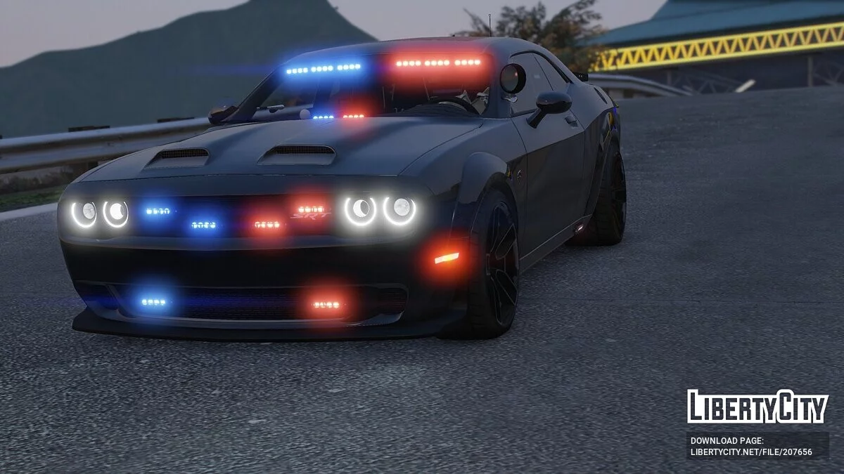 2023 Dodge Challenger SRT Hellcat Redeye Unmarked / GTA 5