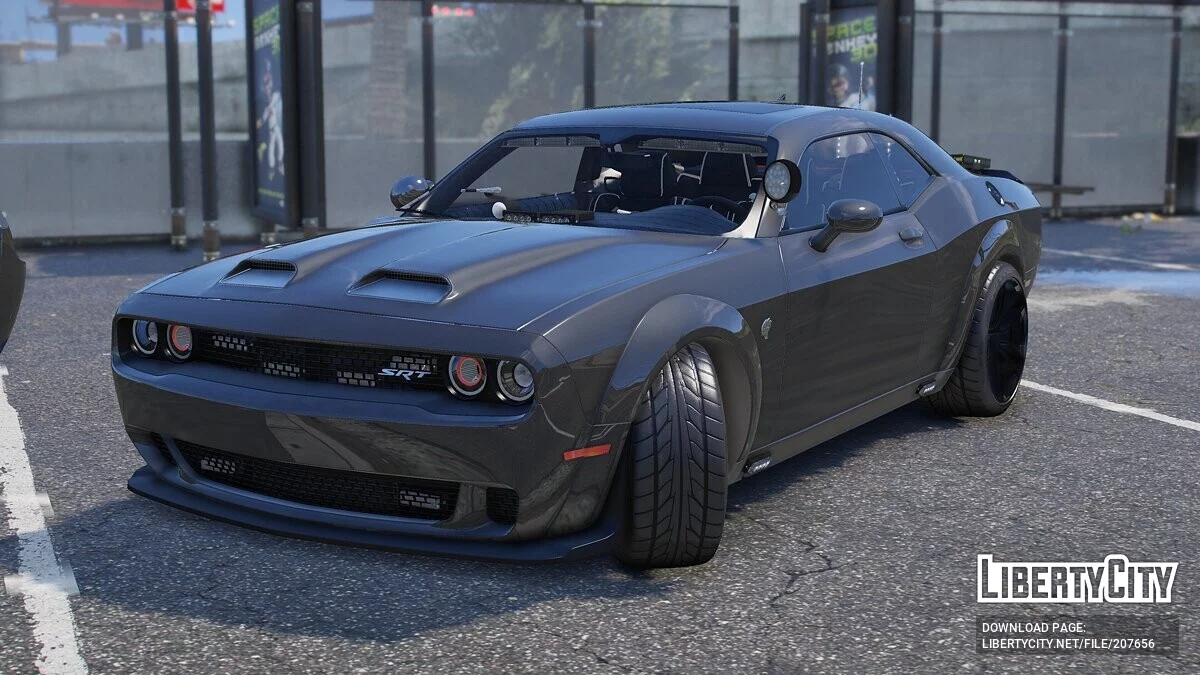 2023 Dodge Challenger SRT Hellcat Redeye Unmarked / GTA 5