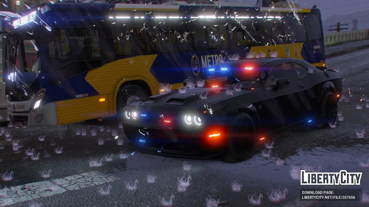 2023 Dodge Challenger SRT Hellcat Redeye Unmarked / GTA 5