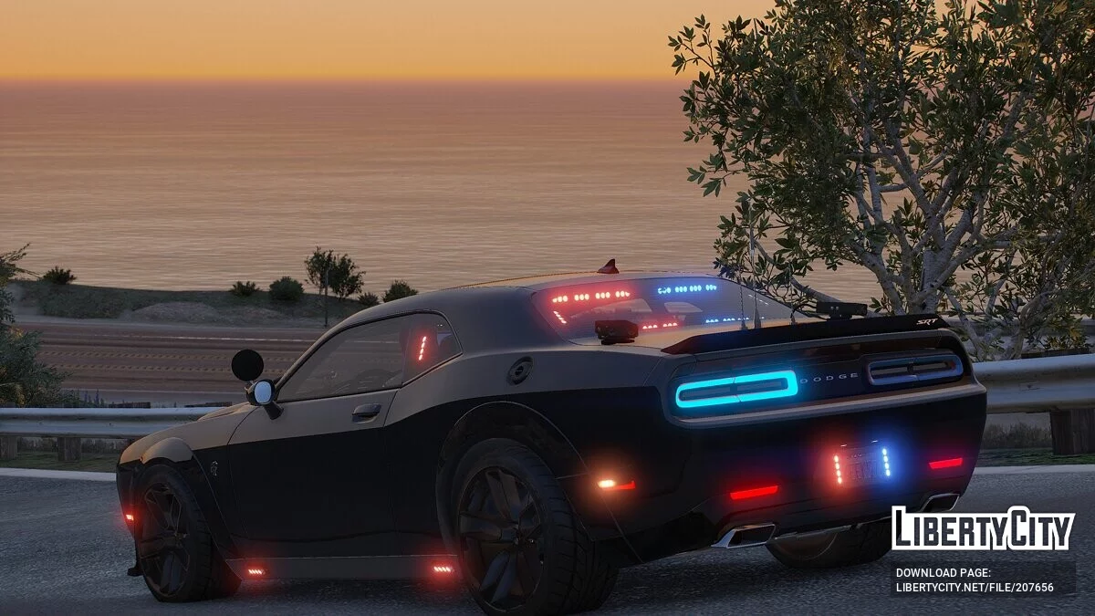 2023 Dodge Challenger SRT Hellcat Redeye Unmarked / GTA 5