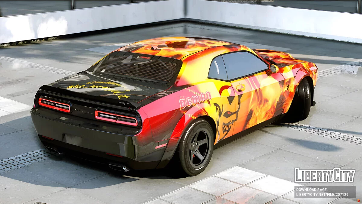 Dodge Challenger Demon Custom Livery / GTA 5