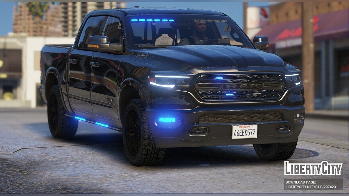 Скачать Dodge RAM Undercover Blackout для GTA 5