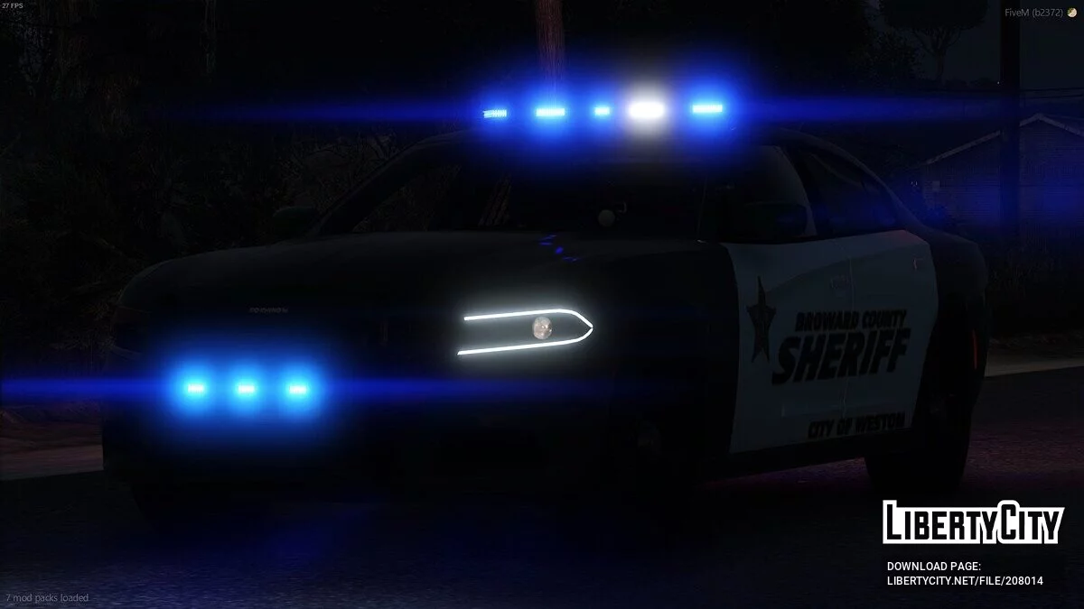 2018 Dodge Charger Broward County Sheriff's Office / GTA 5