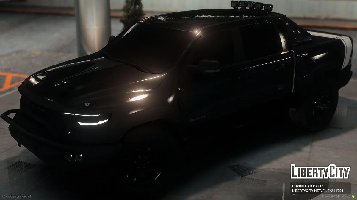 Custom 2023 Ram TRX Black Ghost Edition / GTA 5