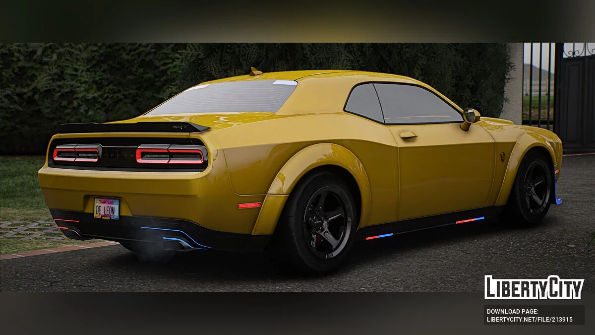 Dodge Challenger SRT Police Modern Lights / GTA 5