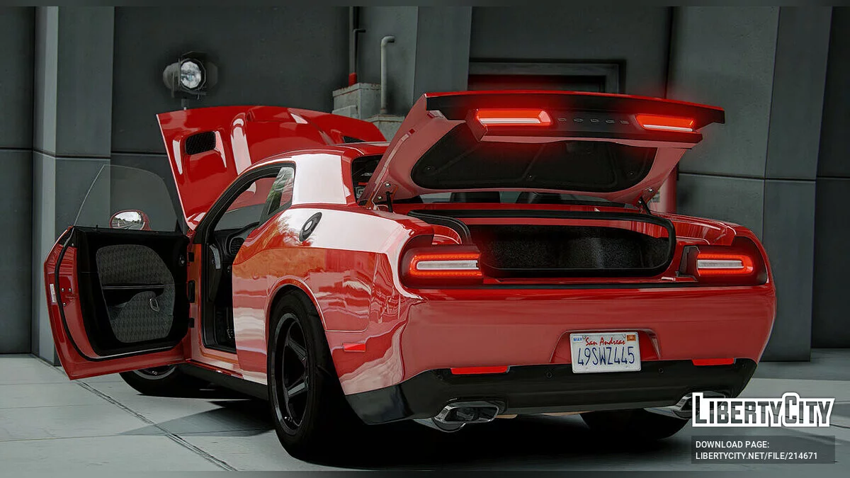 Dodge Challenger SRT Hellcat 2018 v1.0 / GTA 5