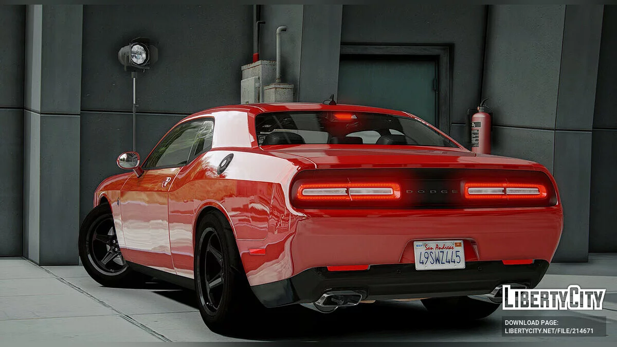 Dodge Challenger SRT Hellcat 2018 v1.0 / GTA 5